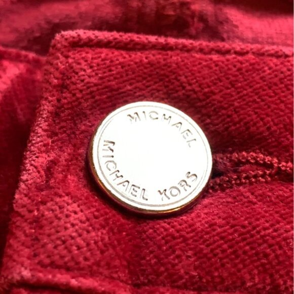 Michael Kors Red-Violet Fine Corduroy Jeans Pants Womens Size 6 - Picture 7 of 10